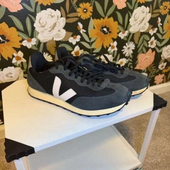 Veja Rio Branco Alveomesh Black White Oxford Grey - Mens Size 11 - Picture 2 of 4